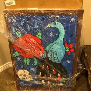 Zumiez exclusive pedals and peacocks painting